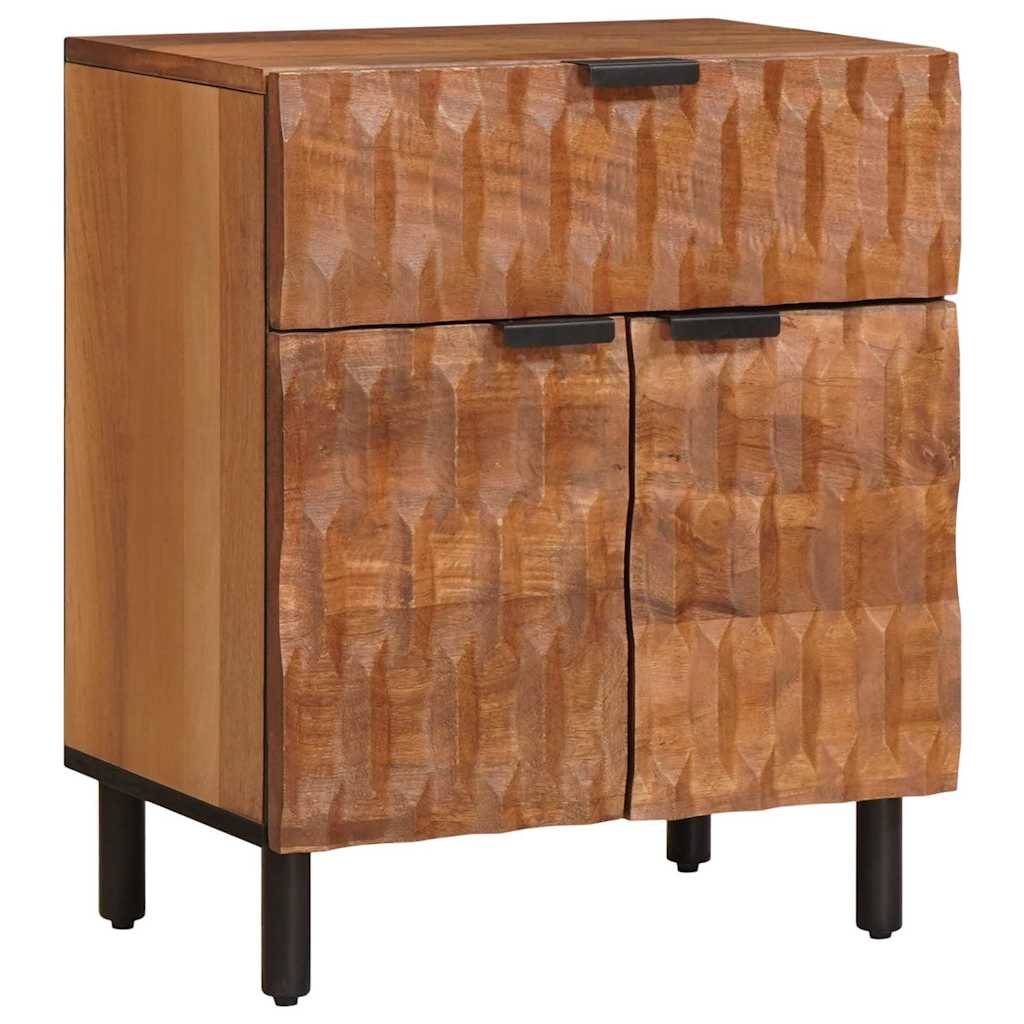 Naktsskapītis Brūns 50 x 33 x 60 cm Masīvs mango koks