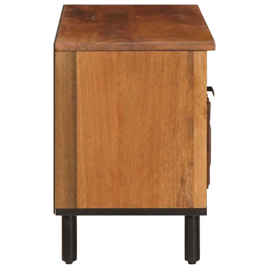 TV Cabinet Acacia Brown Finish 80 x 33.5 x 46 cm
