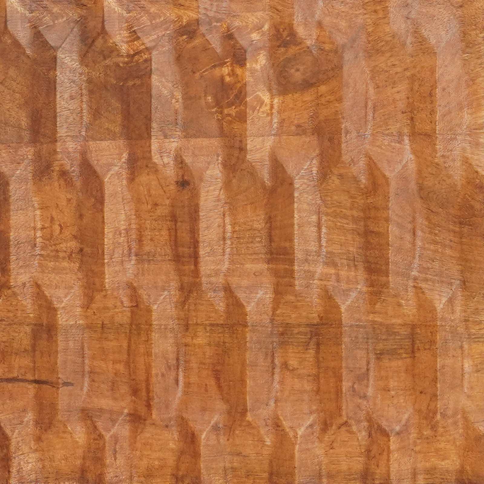 Cabinet with drawer Acacia brown finish 40 x 33.5 x 75 cm