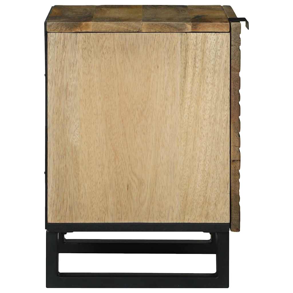 Naktiniai staliukai Ruda ir juoda 40 x 33.5 x 46 cm