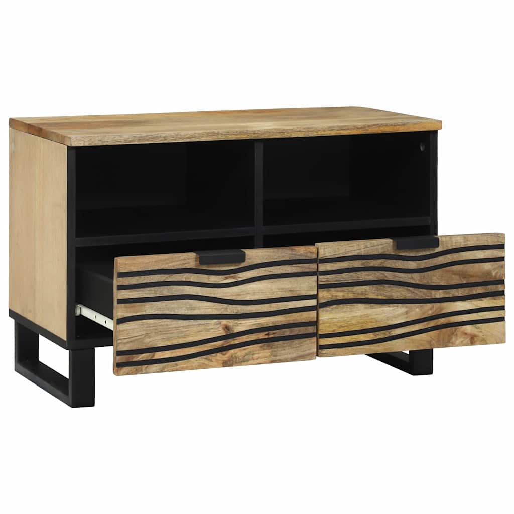TV Stand 70x33.5x46 cm Solid Mango Wood