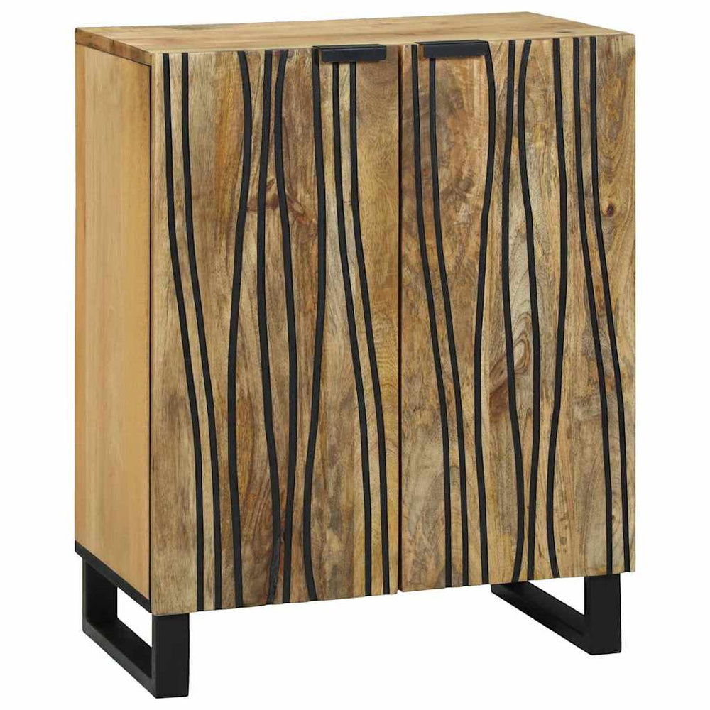 <strong> Šoninė spinta</strong> - 60 x 33.5 x 75 cm, pagaminta iš tvirtos mango medienos.