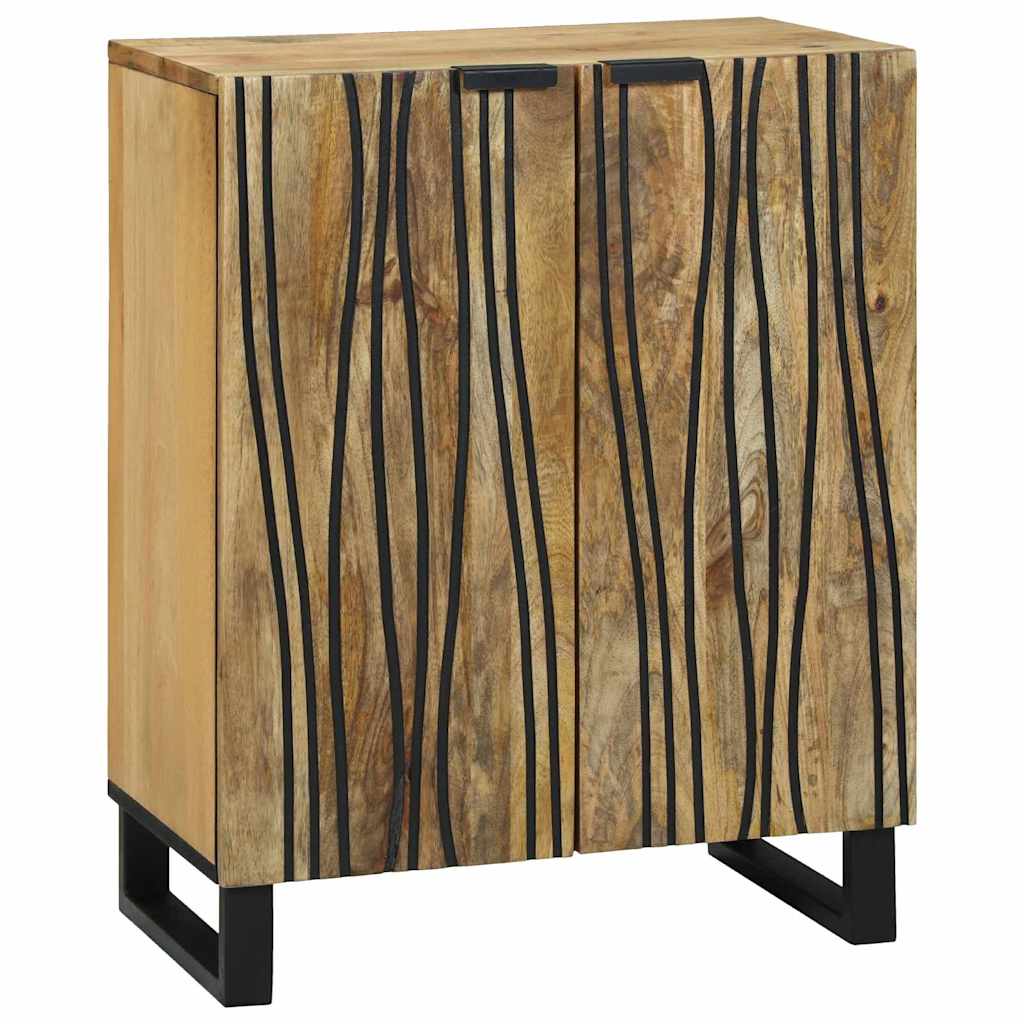 <strong> Šoninė spinta</strong> - 60 x 33.5 x 75 cm, pagaminta iš tvirtos mango medienos.