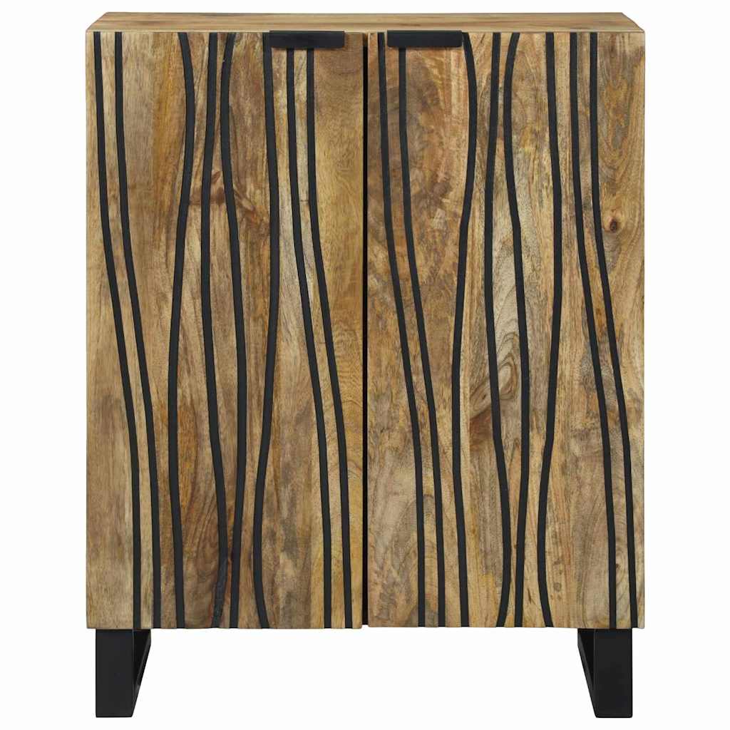 <strong> Šoninė spinta</strong> - 60 x 33.5 x 75 cm, pagaminta iš tvirtos mango medienos.