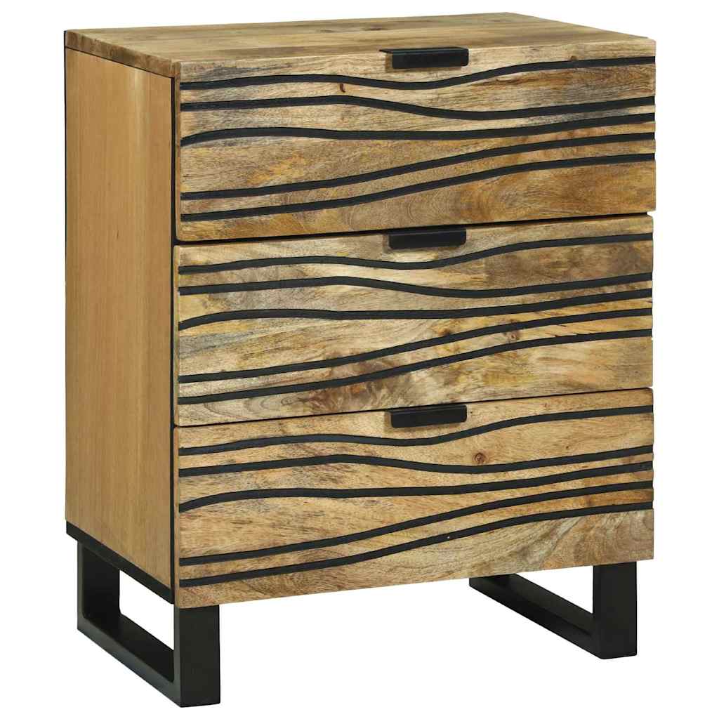 Naktinis kabinetas 50x33x60 cm Kieta mediena Mango