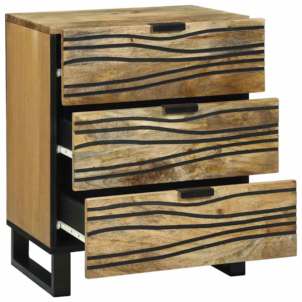 Naktinis kabinetas 50x33x60 cm Kieta mediena Mango