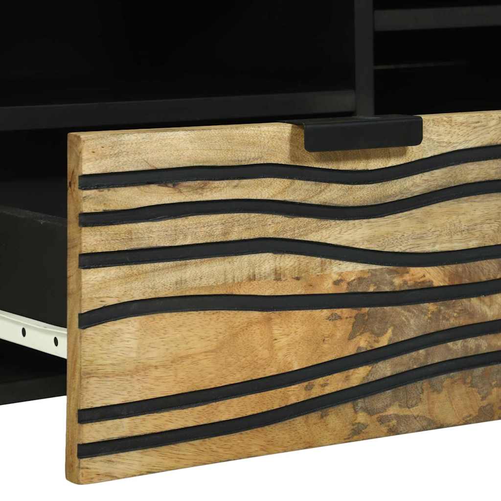 TV skapītis, 100x33,5x46 cm, izgatavots no cieta mango koka
