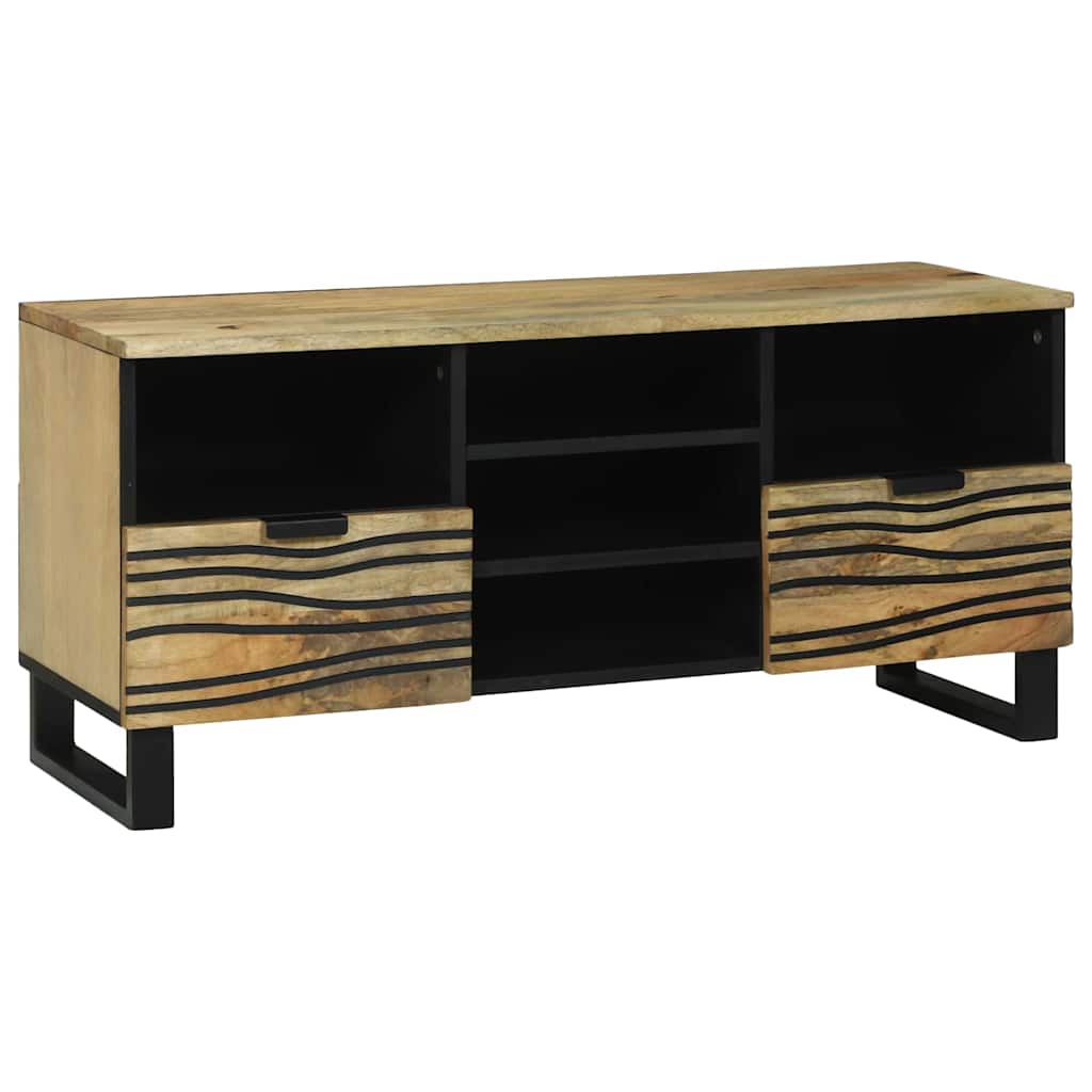 TV skapītis, 100x33,5x46 cm, izgatavots no cieta mango koka
