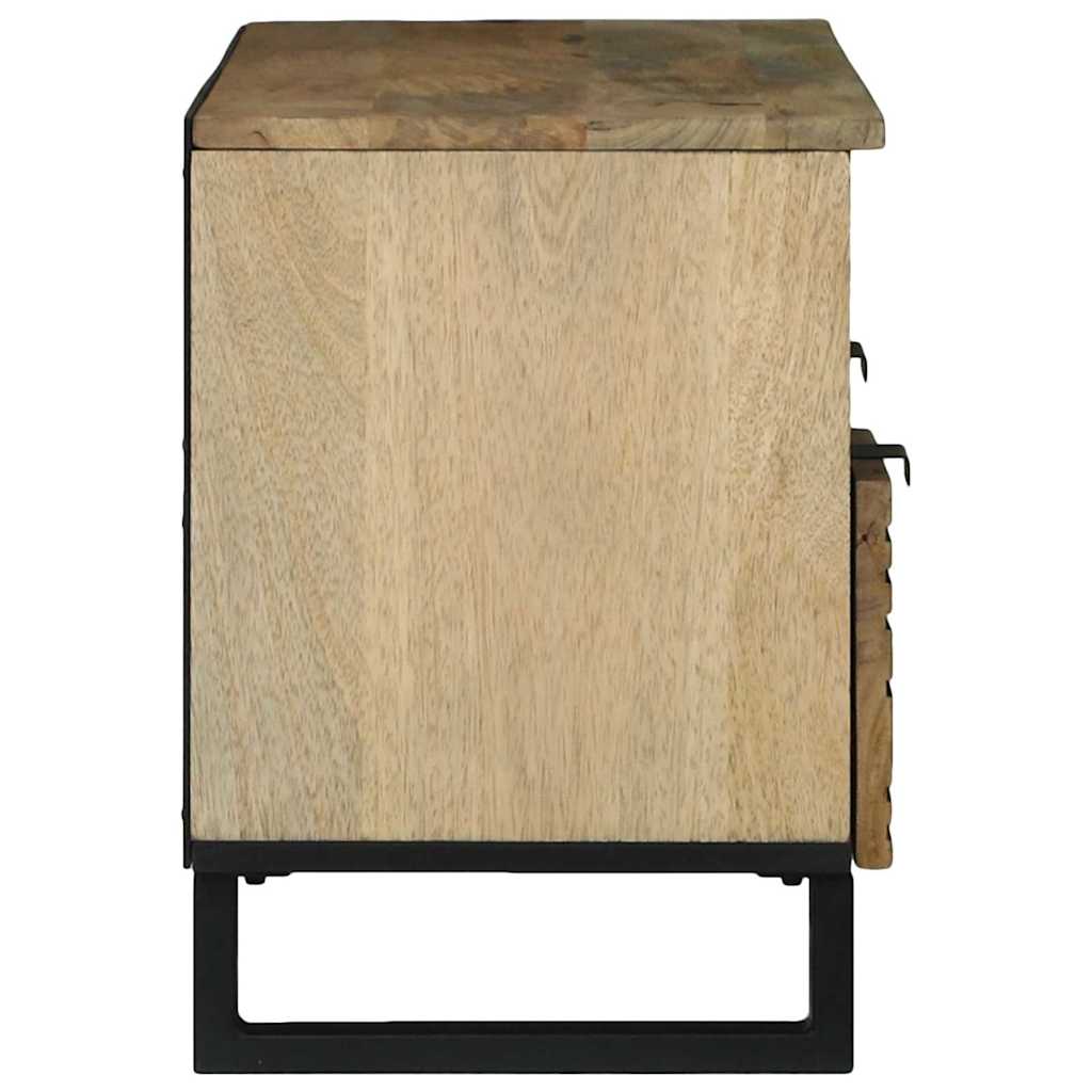 TV skapītis, 100x33,5x46 cm, izgatavots no cieta mango koka