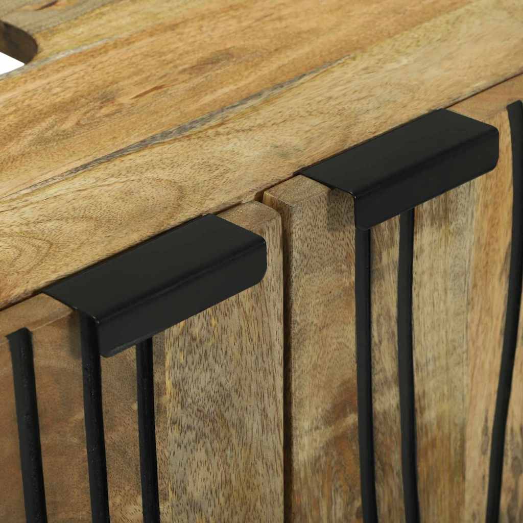 Kriauklės spintelė 62 x 33 x 58 cm, iš tvirto mango ir inžinerinio medžio