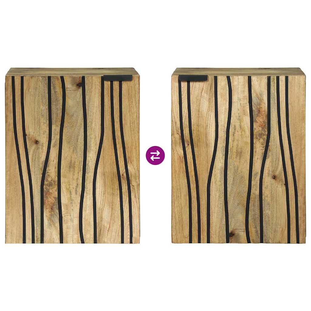 bathroom cabinet - 38 x 33.5 x 48 cm, made of solid and engineered wood.