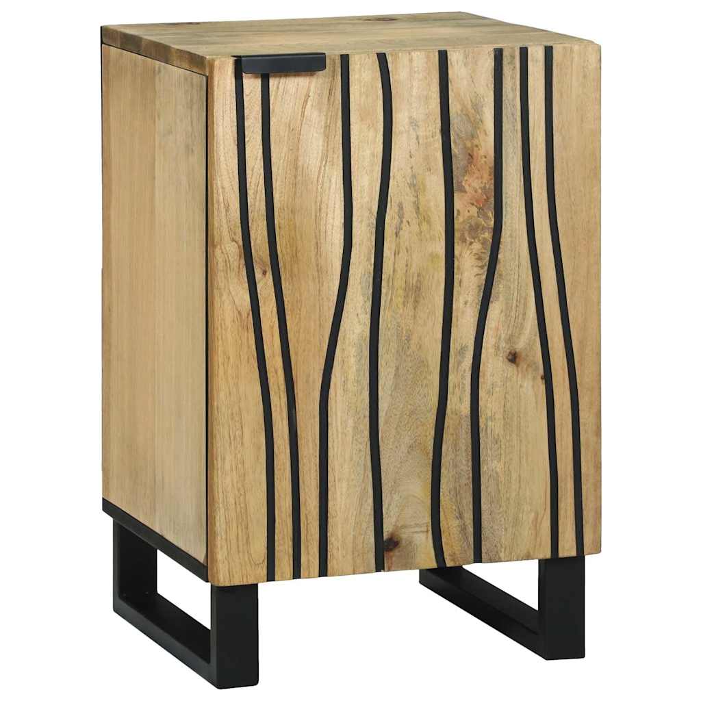 bathroom cabinet 38x33.5x58 cm, made of mango wood and engineered wood