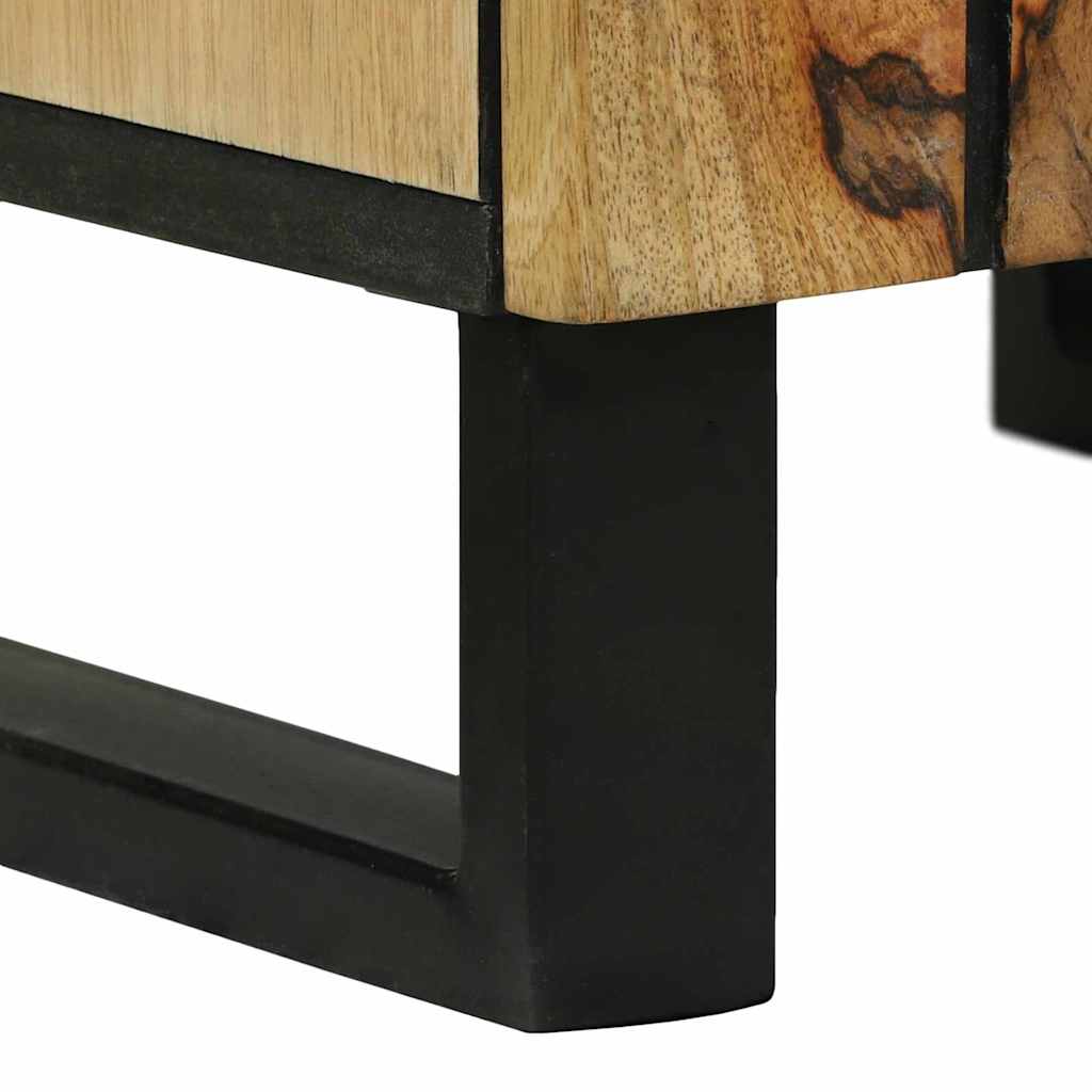 Bathroom cabinet 38x33.5x160 cm from solid mango wood
