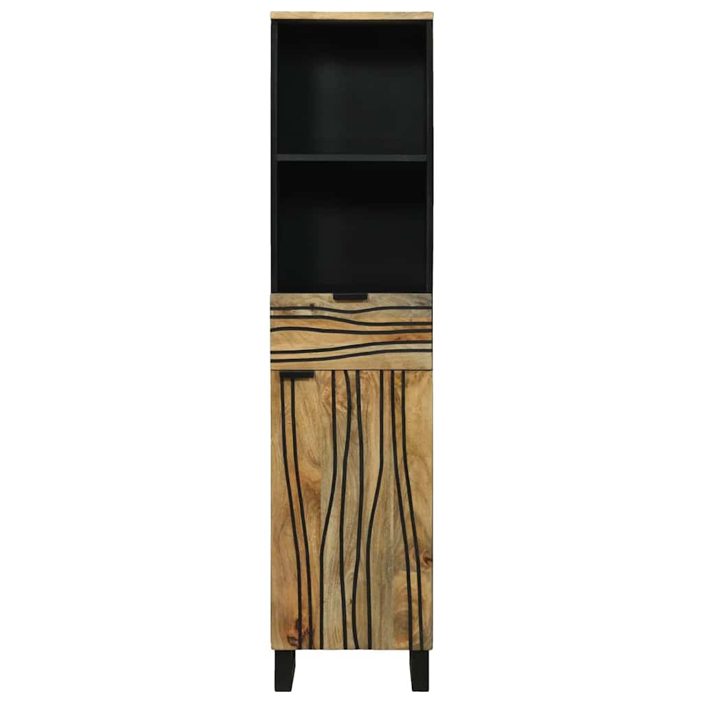 Bathroom cabinet 38x33.5x160 cm from solid mango wood