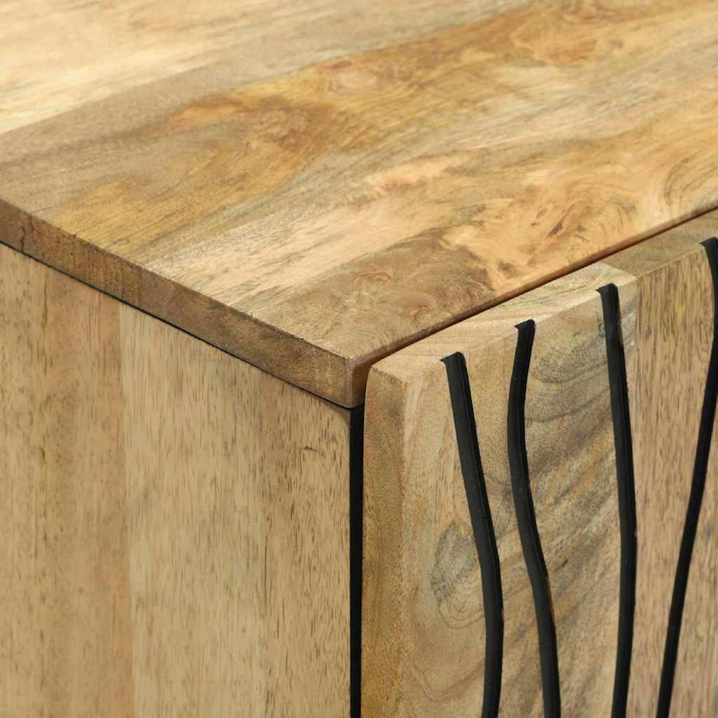 Sideboard 60 x 33.5 x 75 cm - solid mango wood and engineered wood