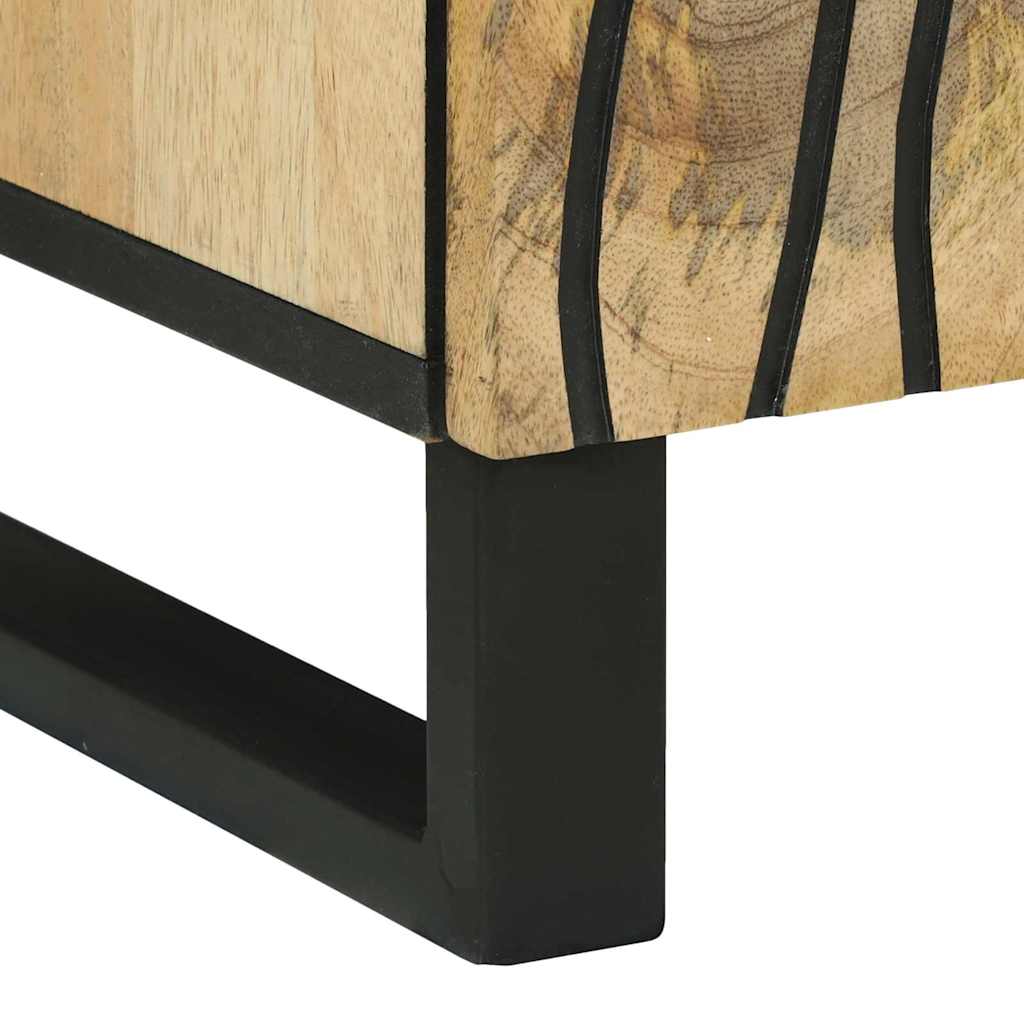Sideboard 60 x 33.5 x 75 cm - solid mango wood and engineered wood