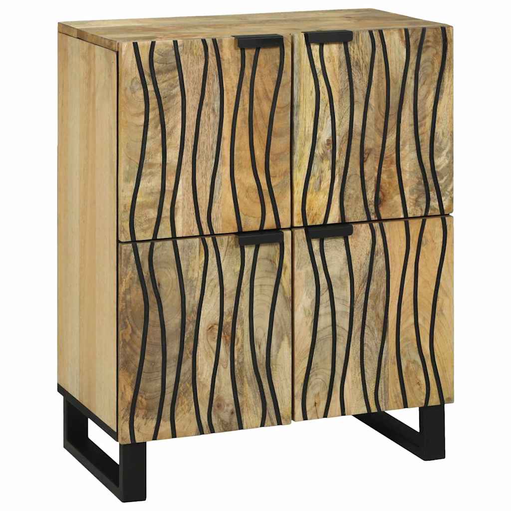 Sideboard 60 x 33.5 x 75 cm - solid mango wood and engineered wood