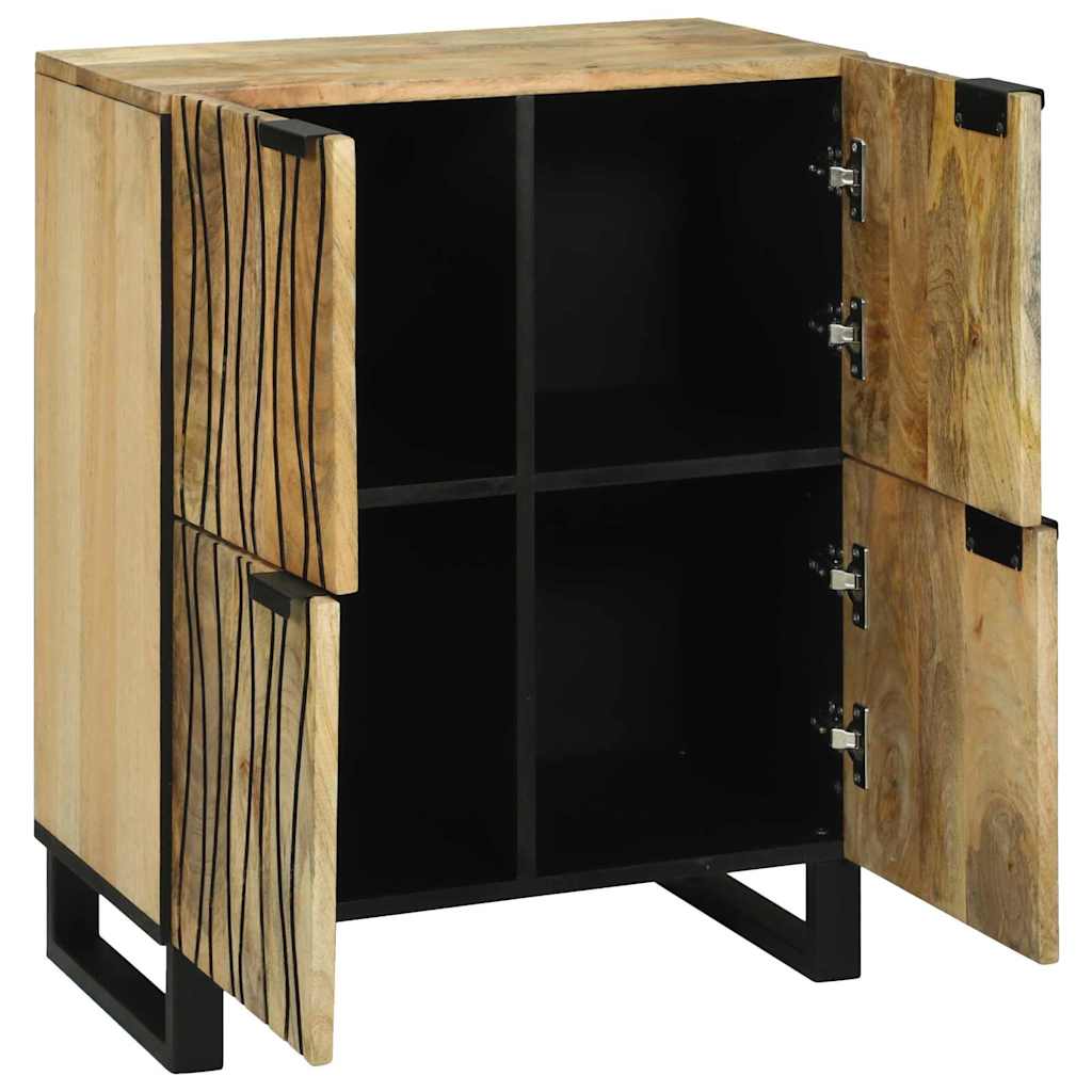 Sideboard 60 x 33.5 x 75 cm - solid mango wood and engineered wood