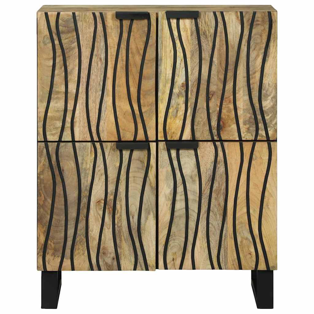 Sideboard 60 x 33.5 x 75 cm - solid mango wood and engineered wood