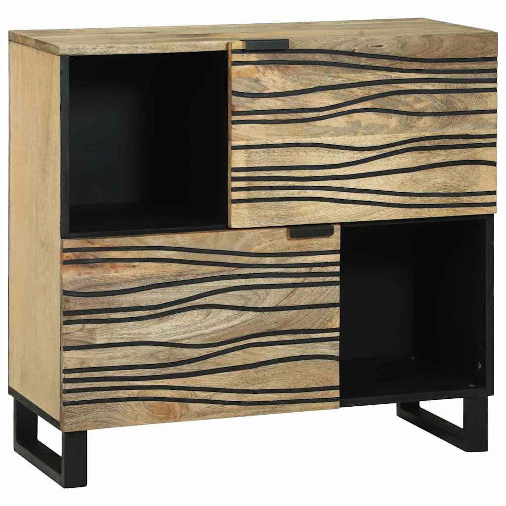 Šoninė spinta – 80x33.5x75 cm, pagaminta iš tvirto mango medžio