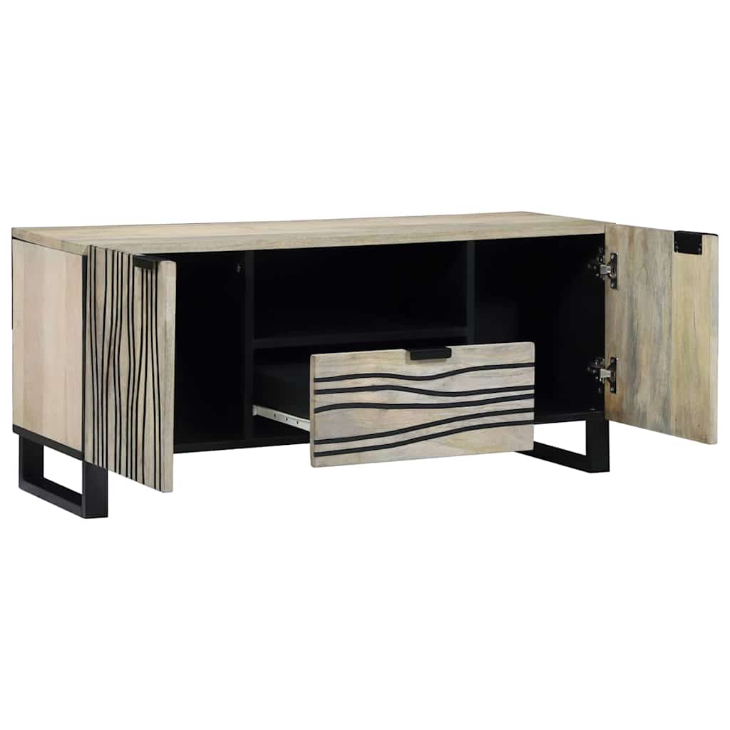 TV vienetai su stalčių Balta 105 x 33 x 46 cm Apdirbta mediena