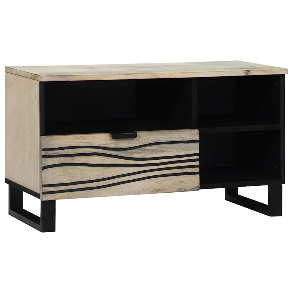 Media storage cabinets and racks White and black