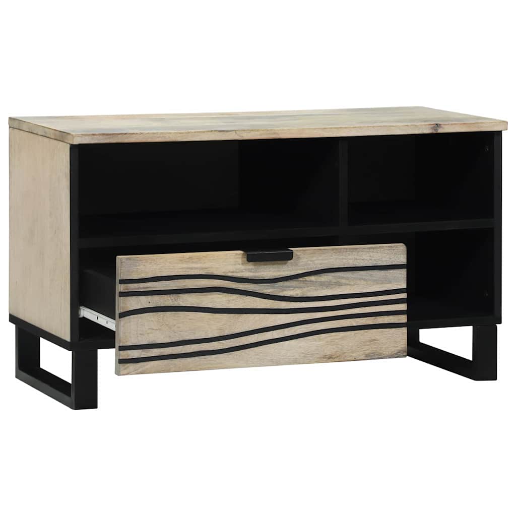 Media storage cabinets and racks White and black