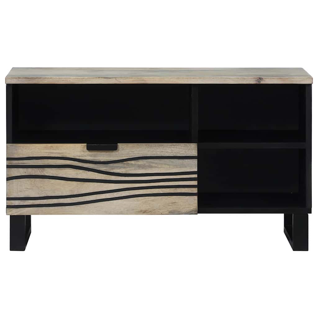 Media storage cabinets and racks White and black