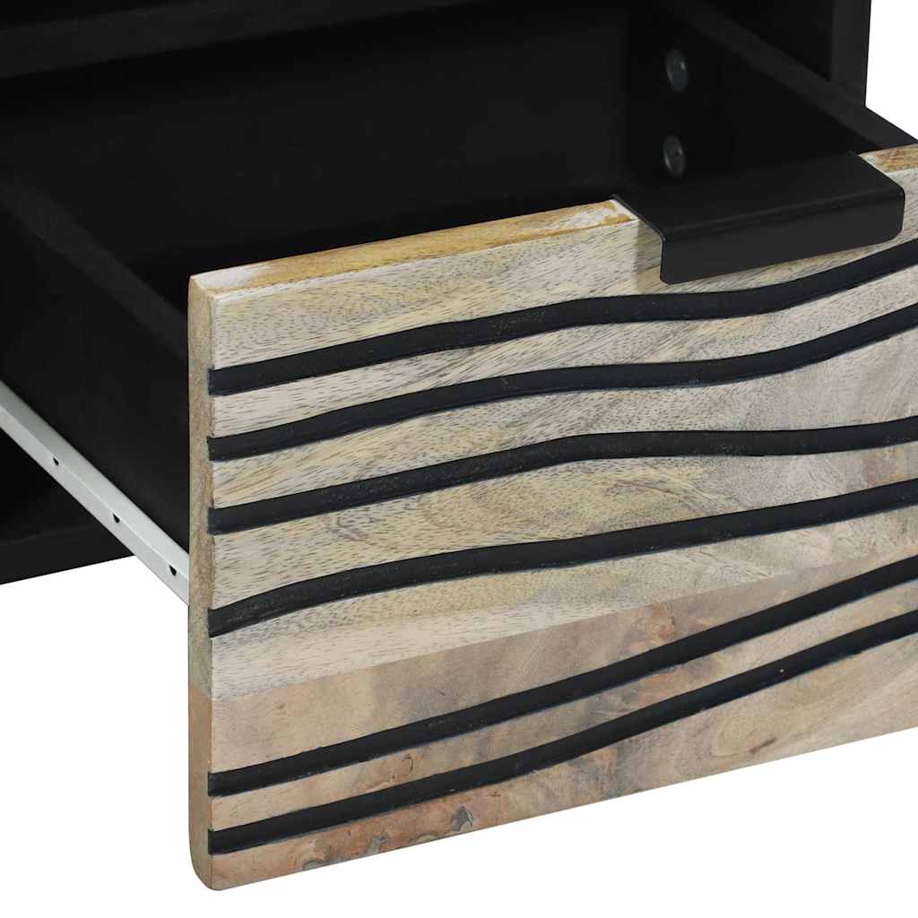 Media Storage Cabinets and Shelving White and Black