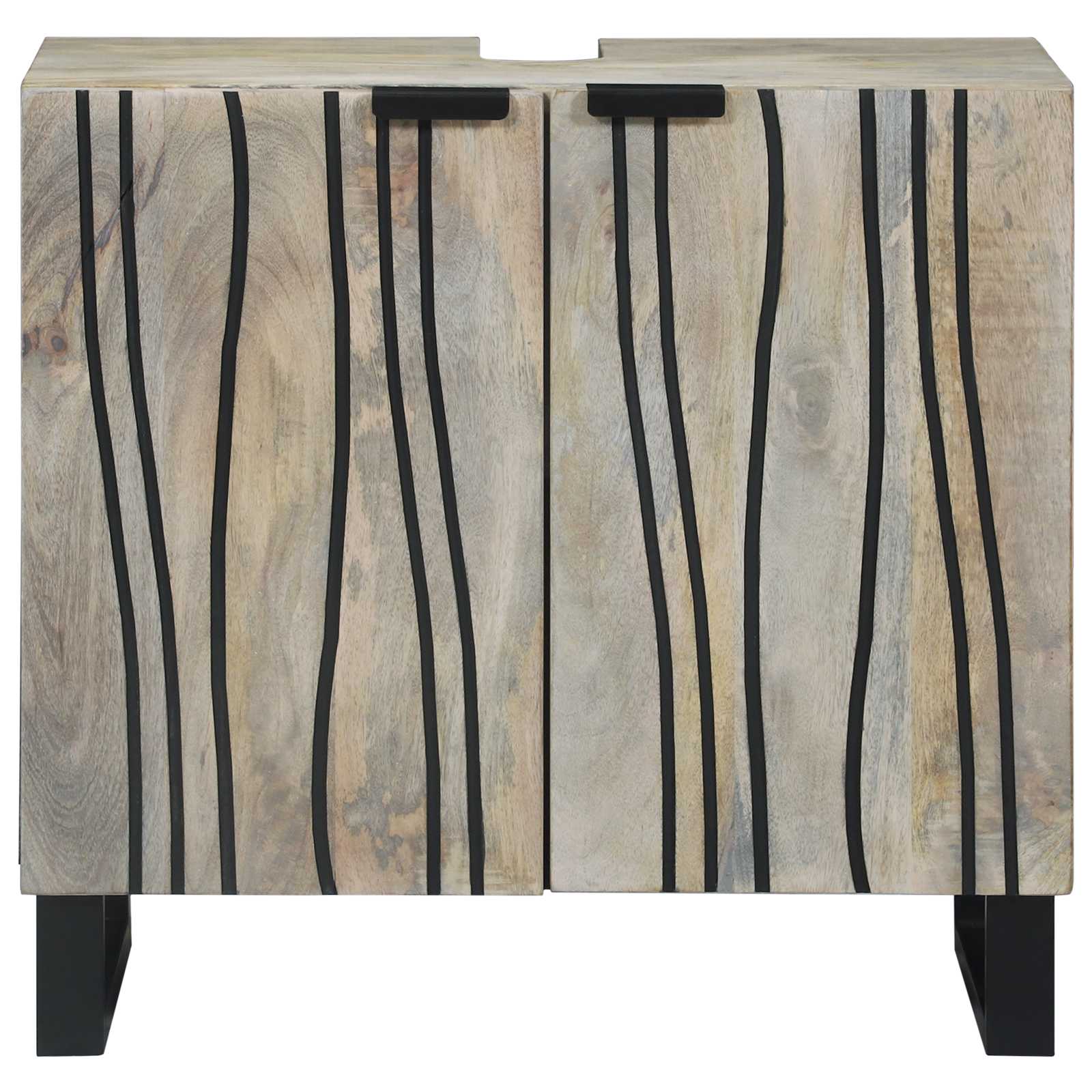 Praustuvo spintelė su lentyna su saugykla su durimis mno 62 x 33 x 58 cm