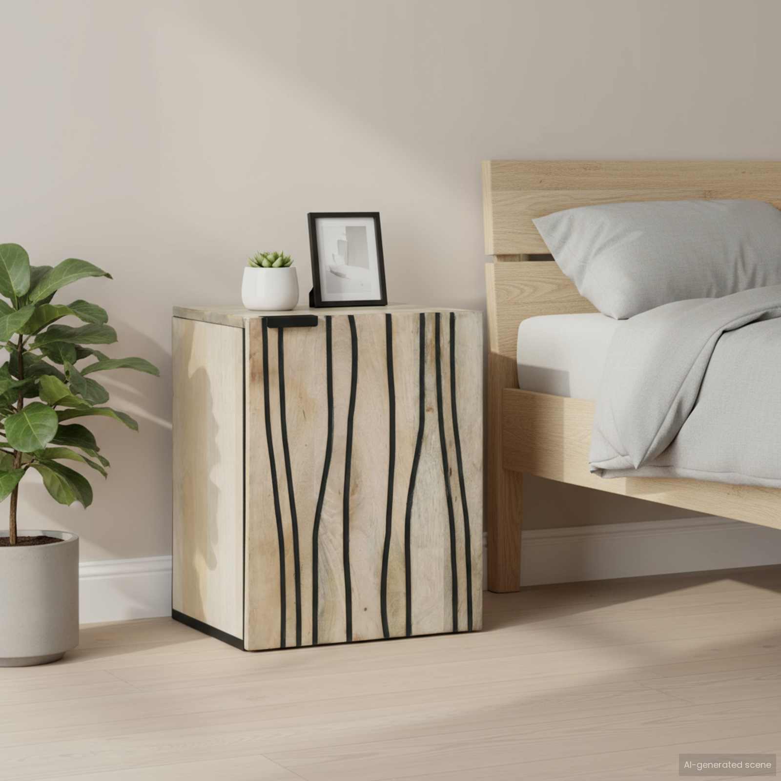 Praustuvo spintelė su lentyna su saugykla su durimis Ruda 38 x 33.5 x 48 cm