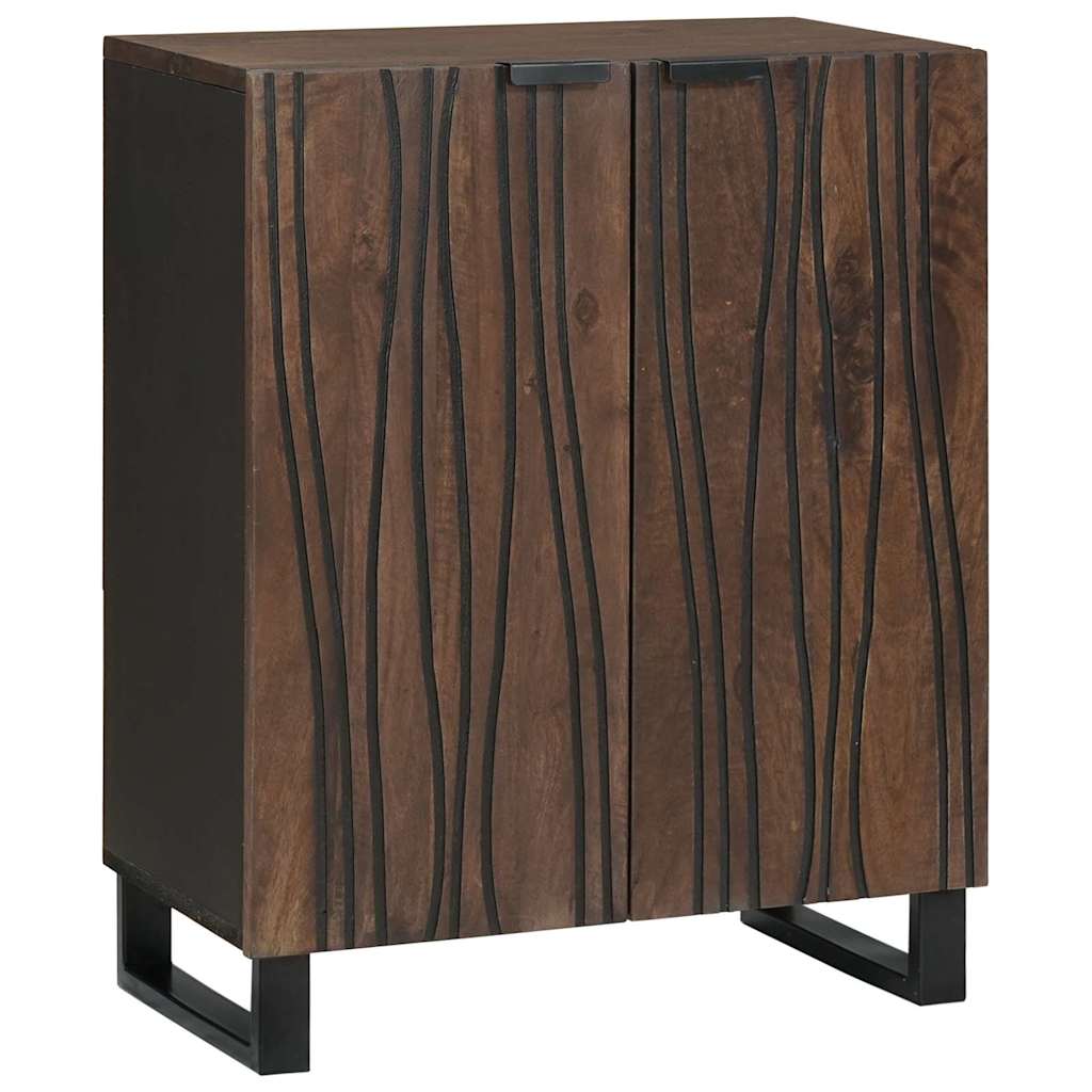 Komoda 60 x 33.5 x 75 cm, pagaminta iš kietos mango medienos.