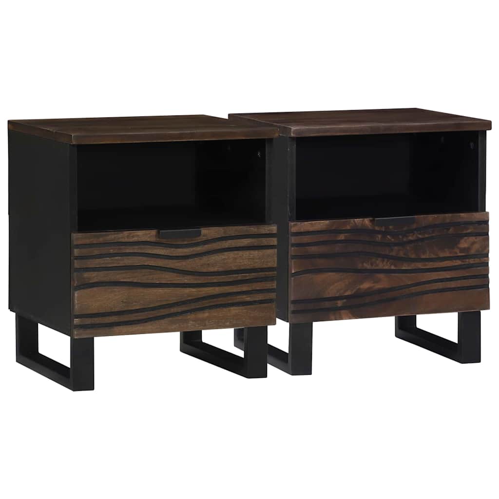 naktiniai baldai 2 vnt 40x33x46 cm solidžios medienos