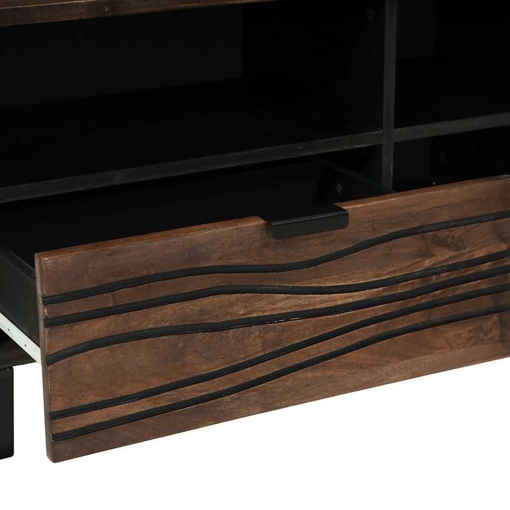 TV vienetai su stalčių graikinis riešutmedis 80 x 33 x 46 cm