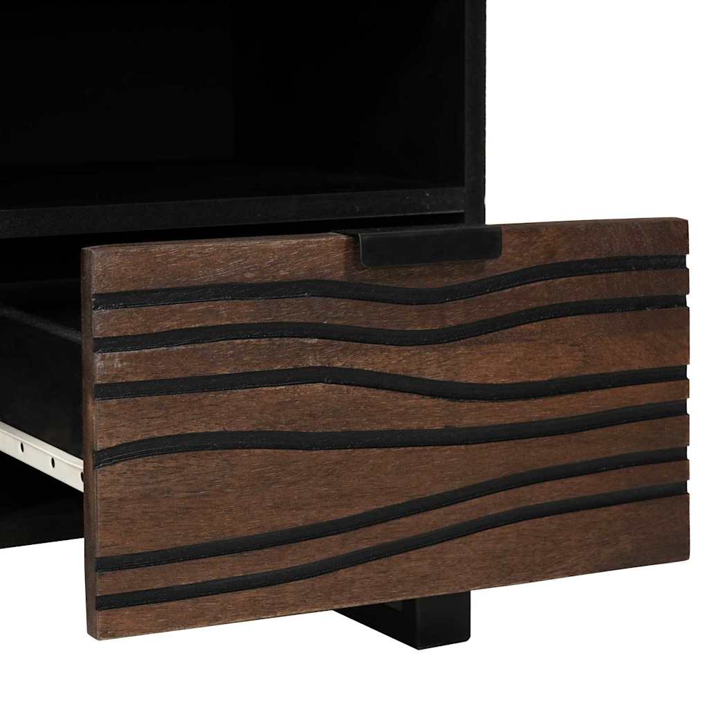 TV Cabinet 100x33.5x46 cm Solid and Engineered Wood