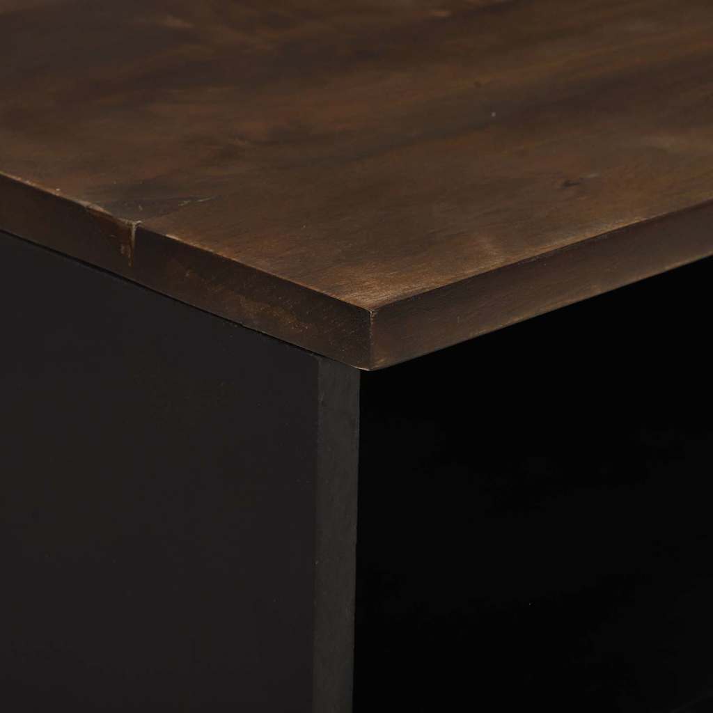TV Cabinet 100x33.5x46 cm Solid and Engineered Wood
