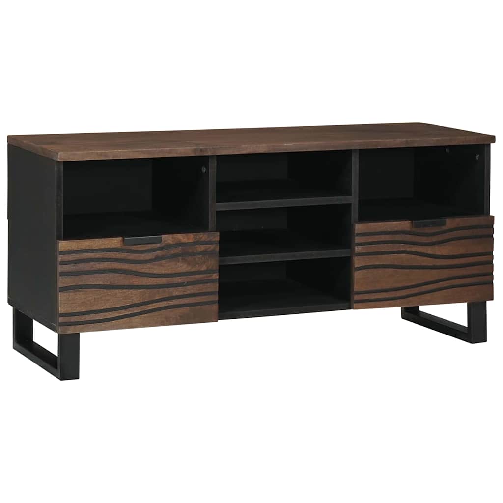 TV Cabinet 100x33.5x46 cm Solid and Engineered Wood