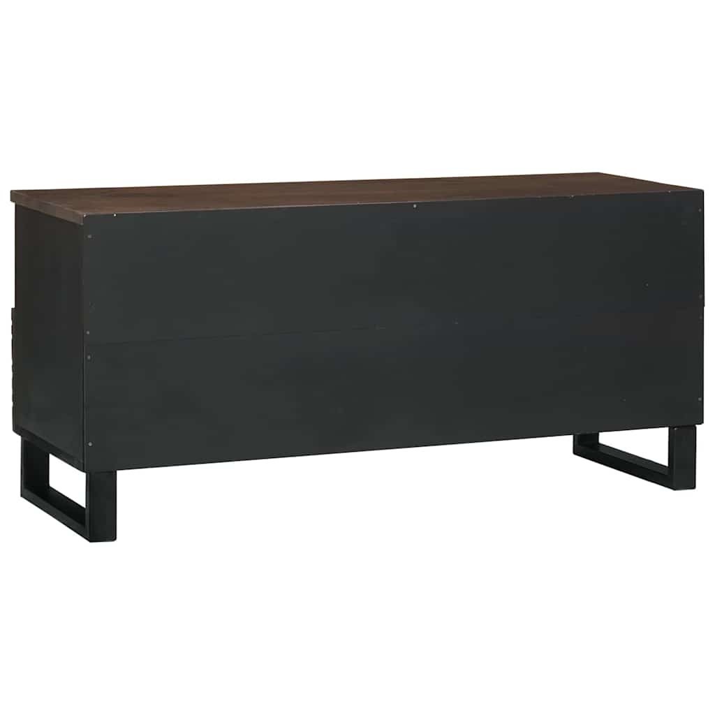 TV Cabinet 100x33.5x46 cm Solid and Engineered Wood