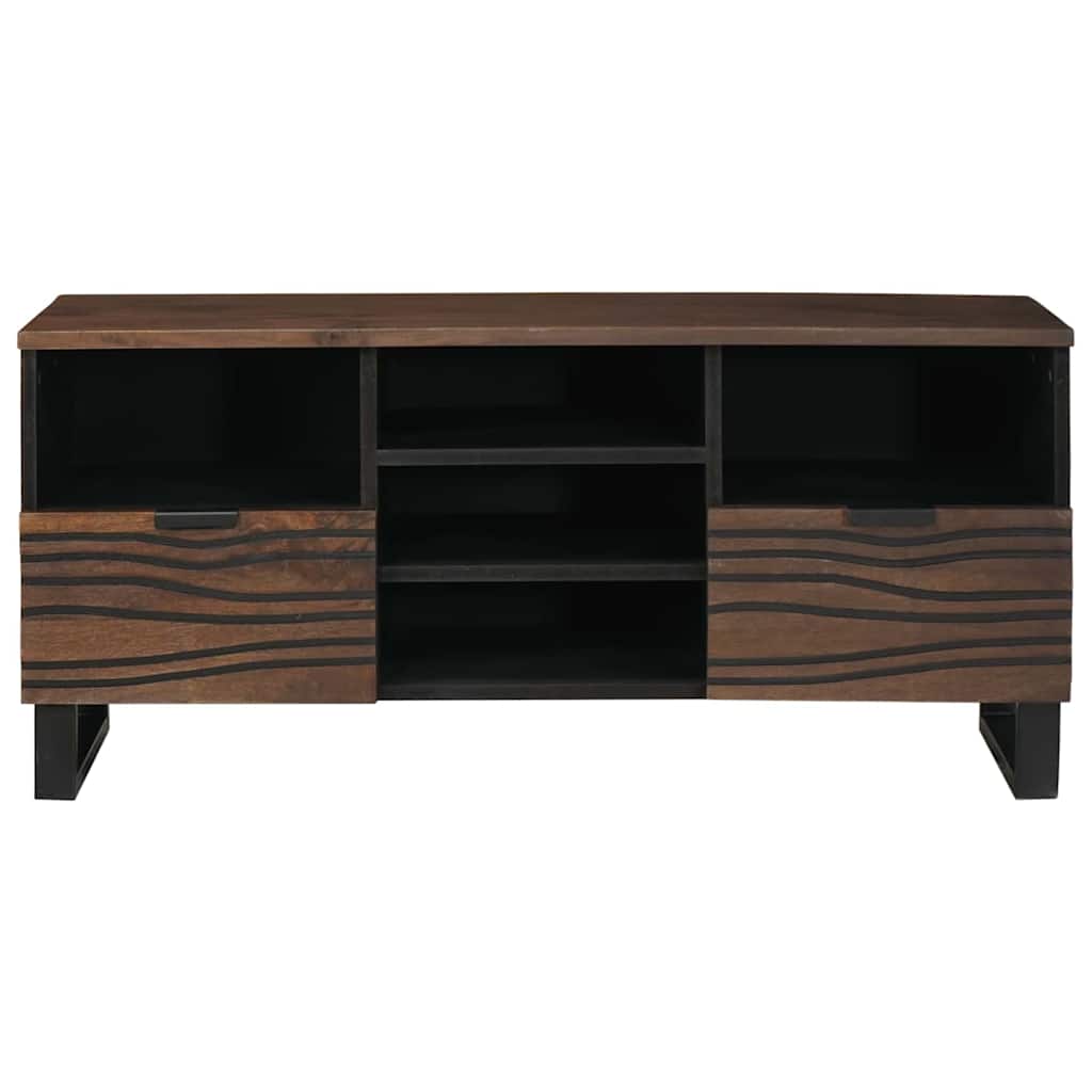 TV Cabinet 100x33.5x46 cm Solid and Engineered Wood
