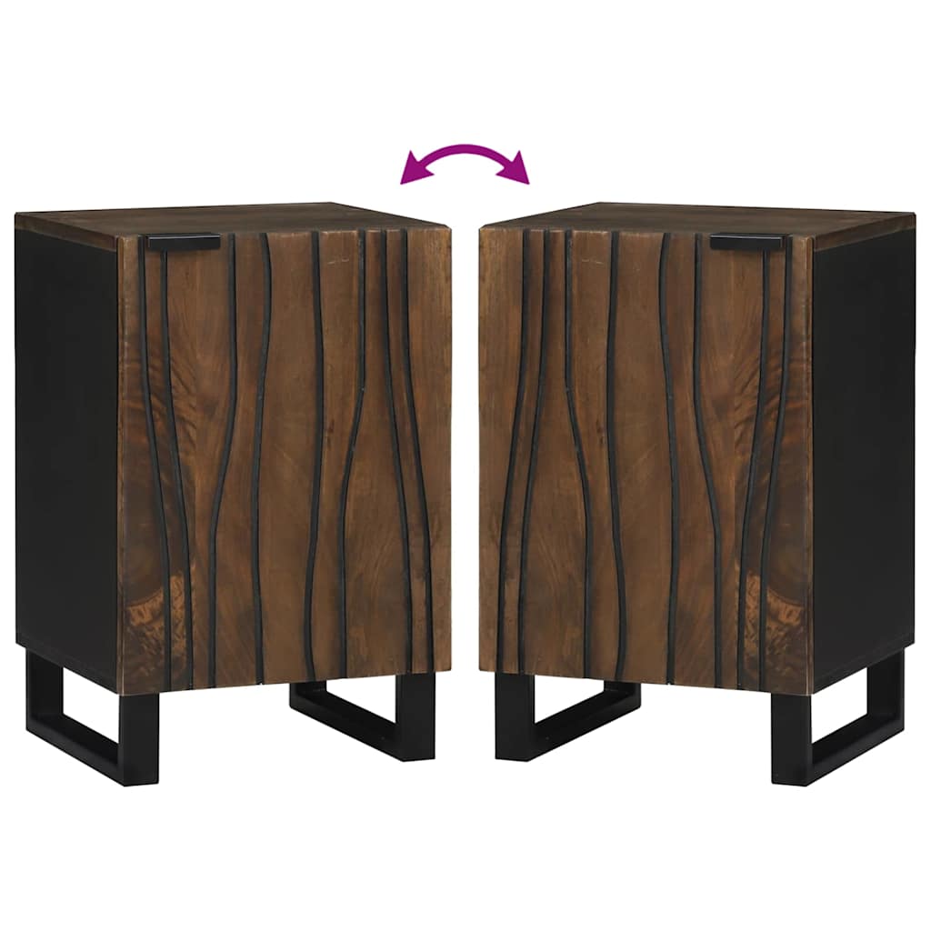 Vonios spintelė 38x33.5x58 cm iš tvirto mango medžio