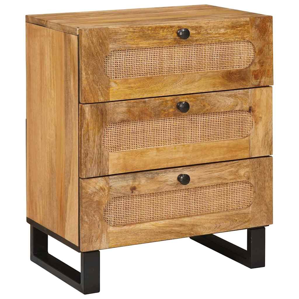 Bedside cabinet with drawer Natural 50 x 33 x 60 cm