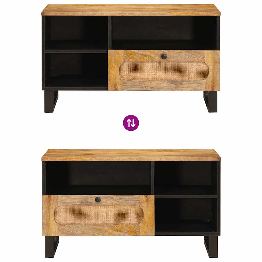 Televizoriaus spintelė Ruda 80 x 33 x 46 cm Kietas mango medis