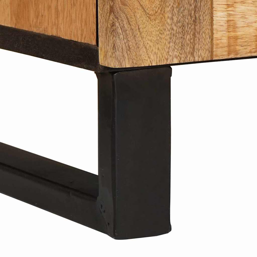 Cabinet with Storage Brown 60 x 33 x 75 cm Solid Mango Wood