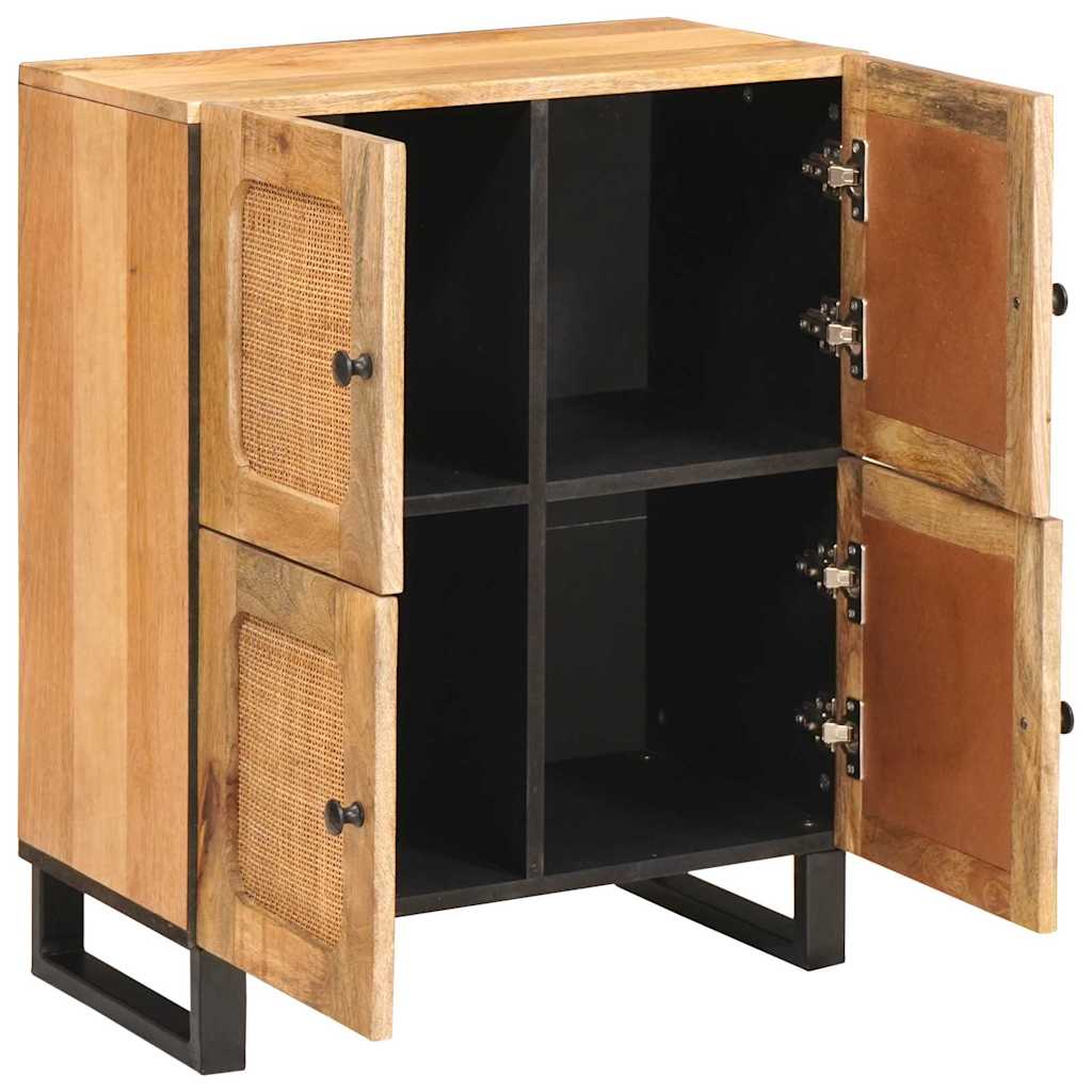 Cabinet with Storage Brown 60 x 33 x 75 cm Solid Mango Wood