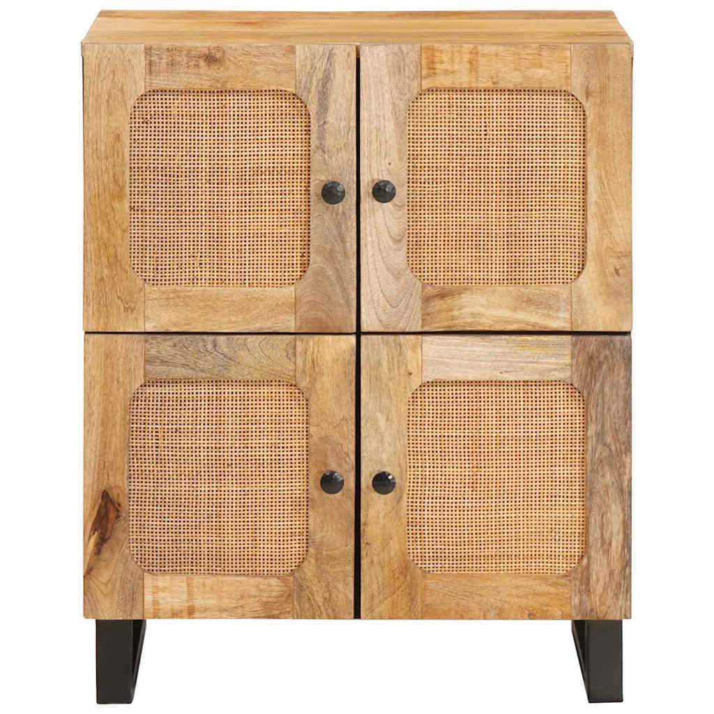 Cabinet with Storage Brown 60 x 33 x 75 cm Solid Mango Wood
