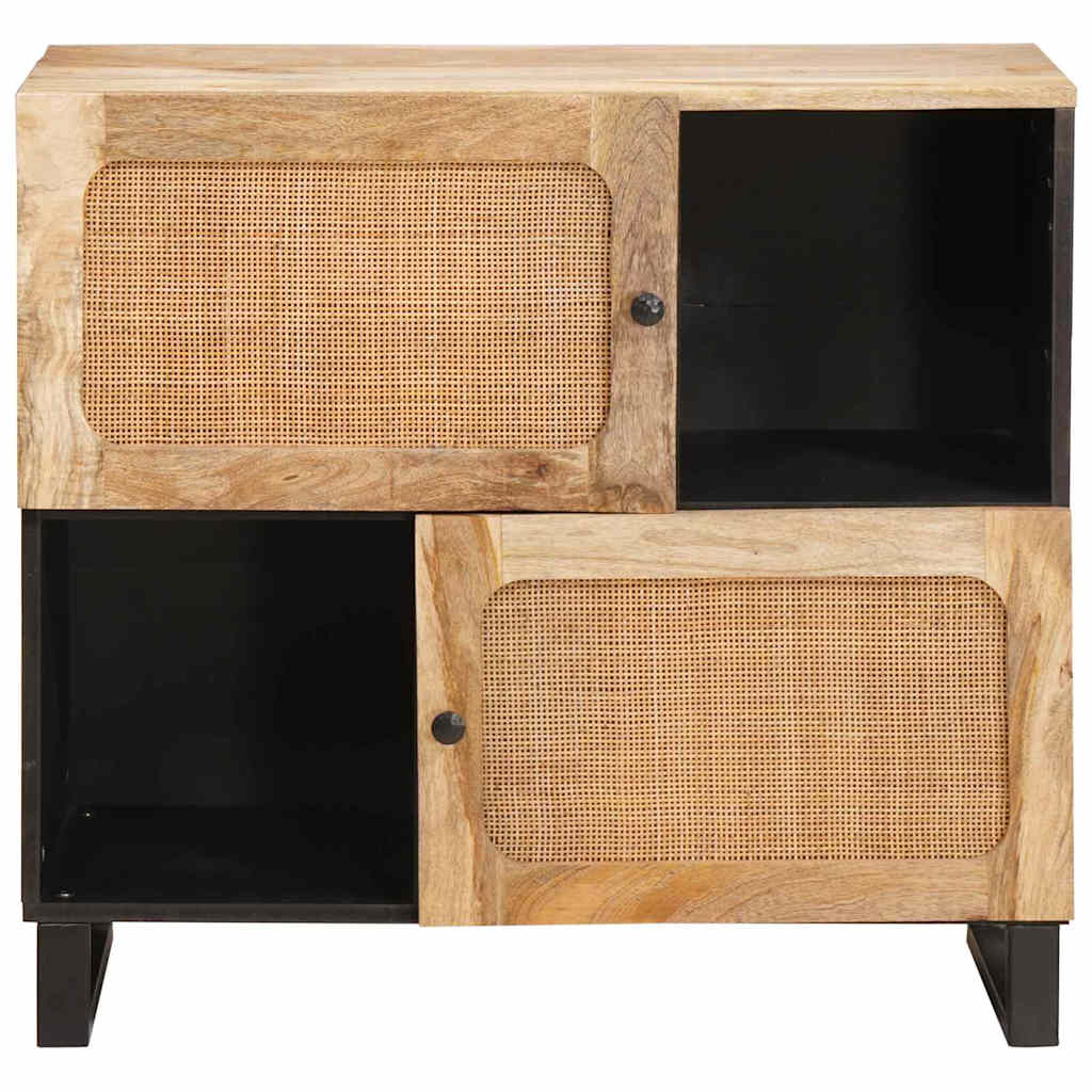 Kabalas su saugykla Ruda 80 x 33 x 75 cm Kietas mango medis