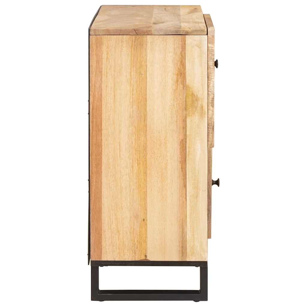 Kabalas su saugykla Ruda 80 x 33 x 75 cm Kietas mango medis