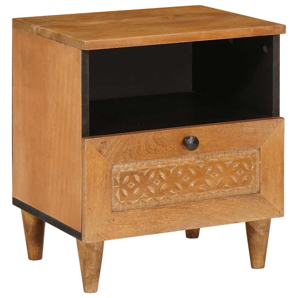 Bedside cabinet with a drawer Light brown 40 x 33 x 46 cm
