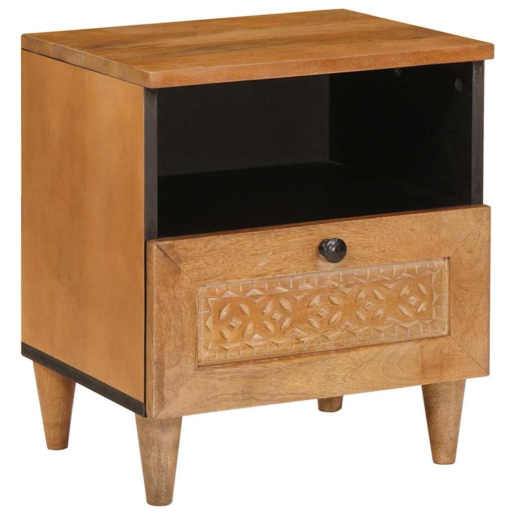 Bedside cabinet with a drawer Light brown 40 x 33 x 46 cm