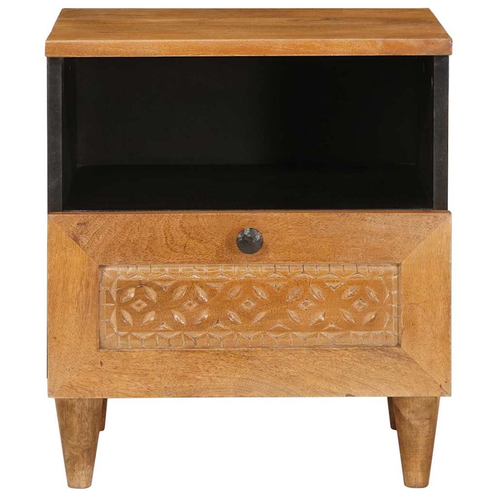 Bedside cabinet with a drawer Light brown 40 x 33 x 46 cm